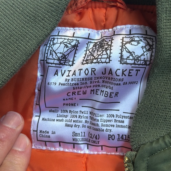 2/3T Aviator jacket. Like new condition. - Picture 2 of 2